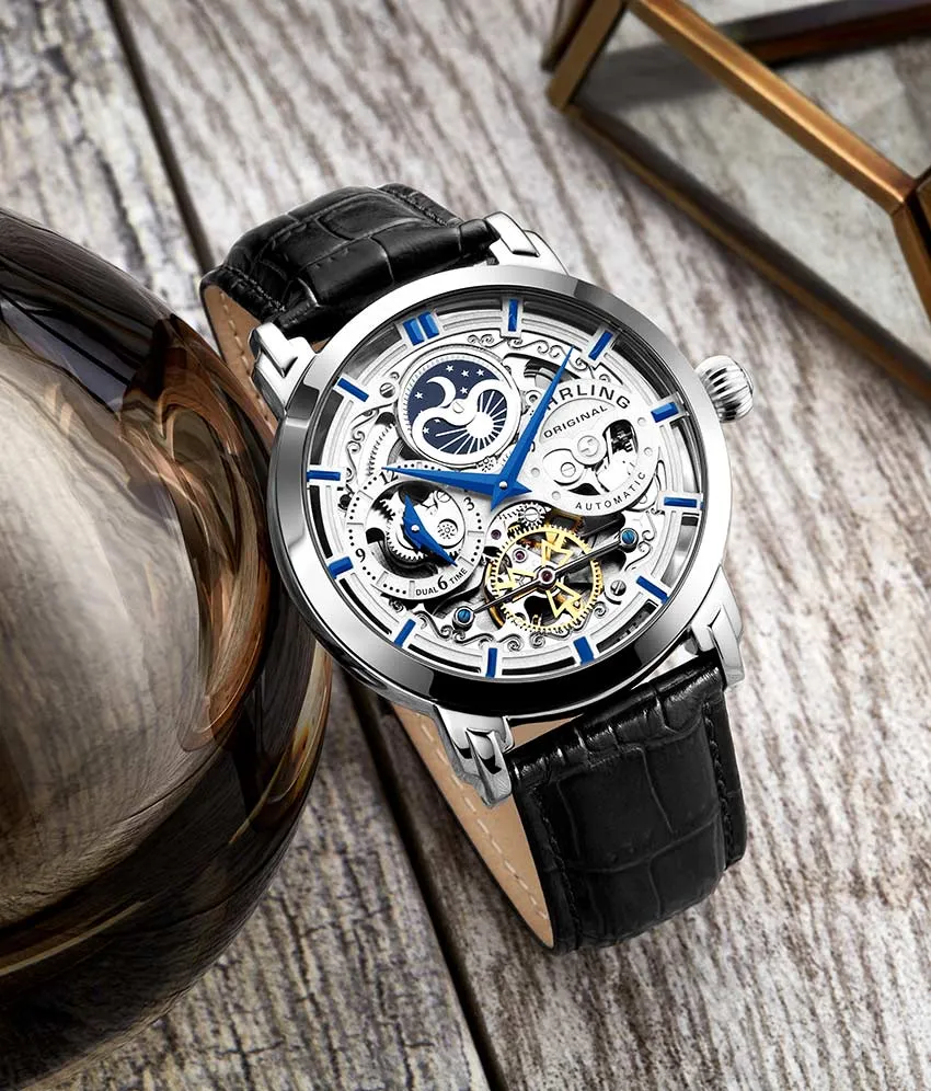 Anatol Dual Time 371 Automatic 46mm Skeleton