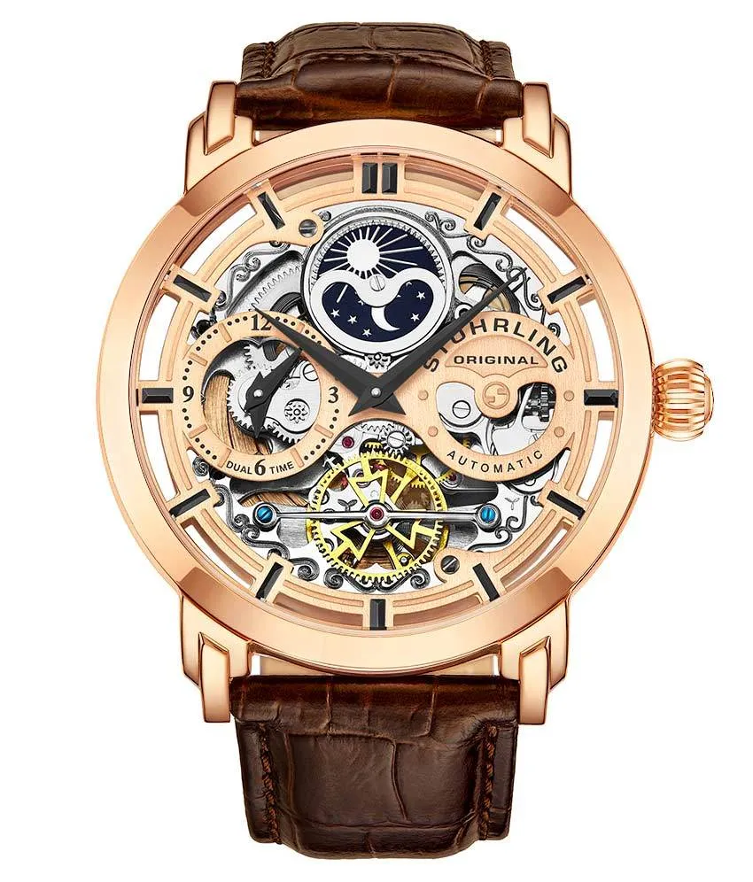 Anatol Dual Time 371 Automatic 46mm Skeleton