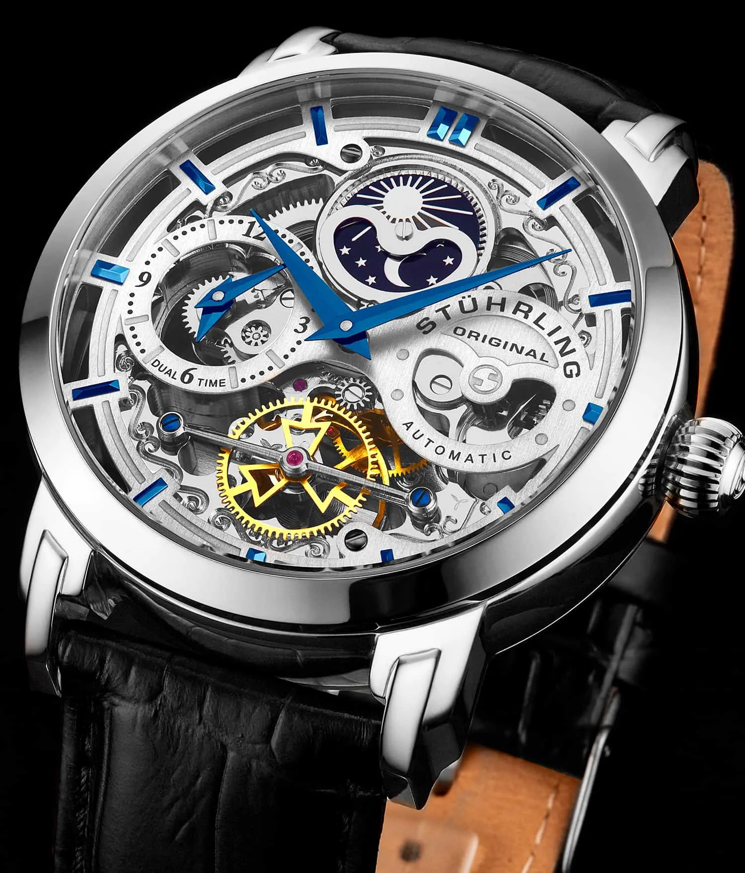 Anatol Dual Time 371 Automatic 46mm Skeleton