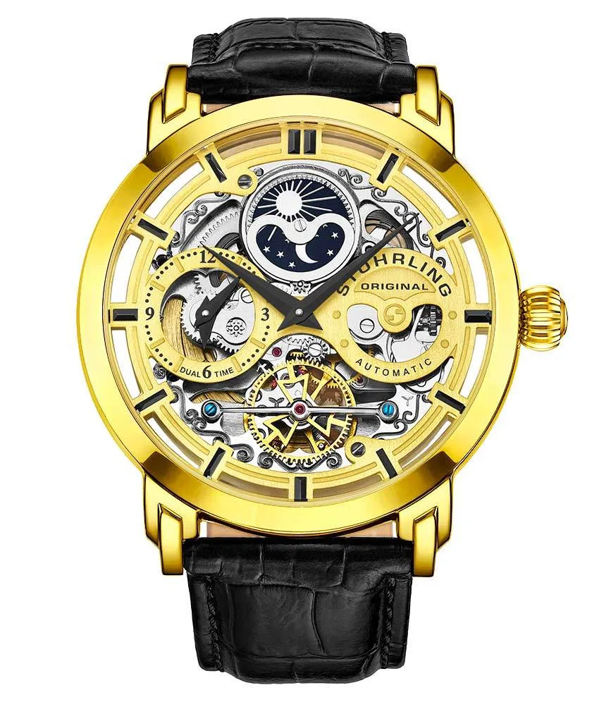 Anatol Dual Time 371 Automatic 46mm Skeleton