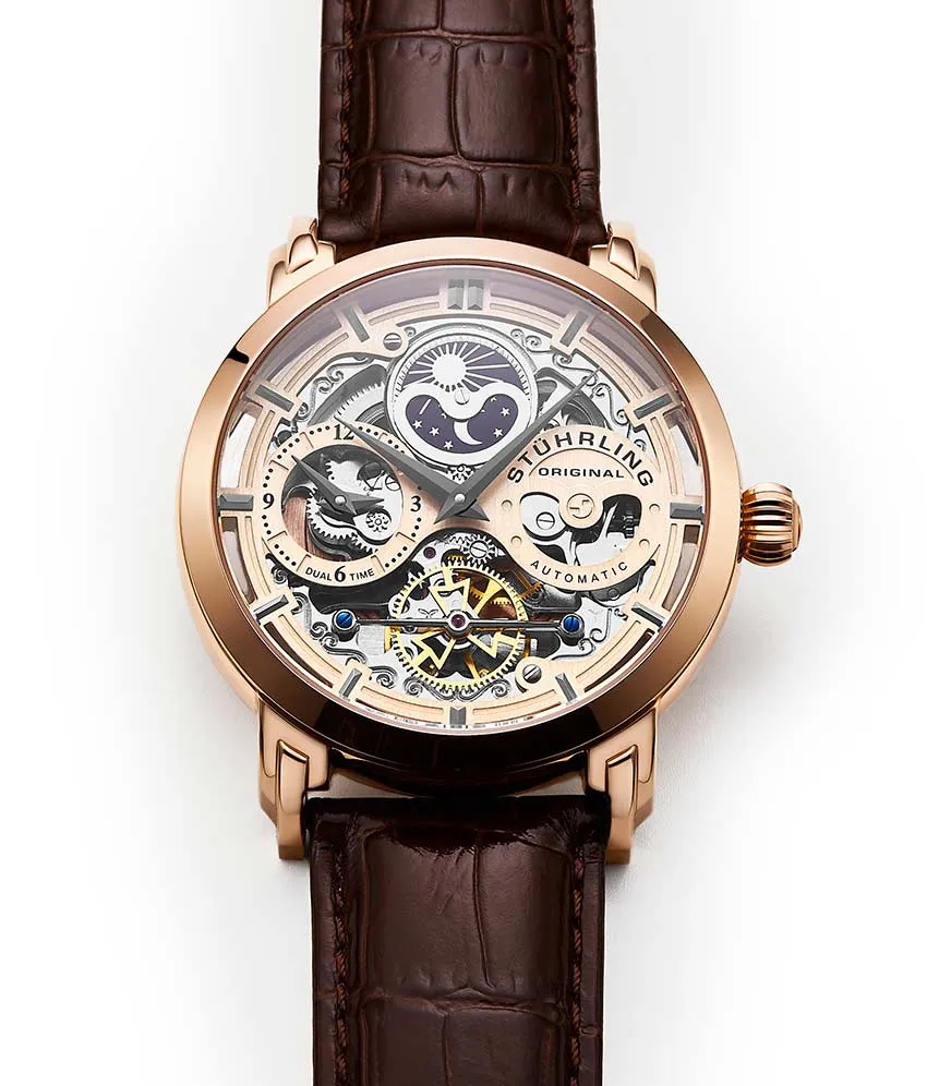 Anatol Dual Time 371 Automatic 46mm Skeleton