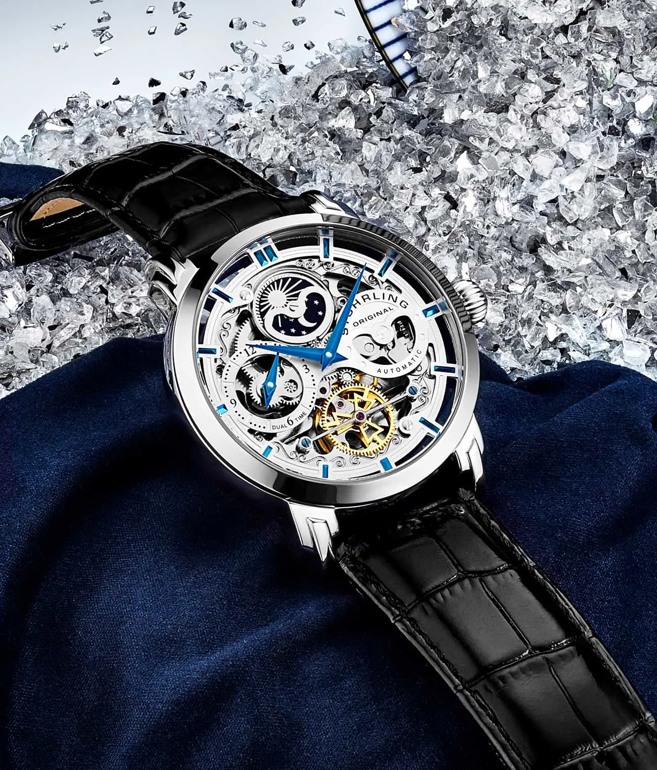 Anatol Dual Time 371 Automatic 46mm Skeleton