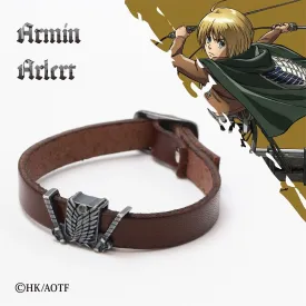 Attack on Titan Armin Arlert Leather Bracelet Japan Limited