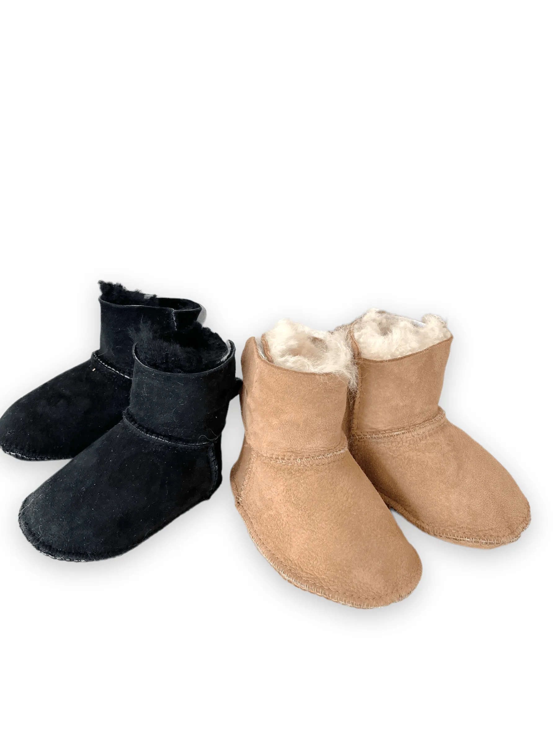 Black Baby Natural Sheepskin Boots