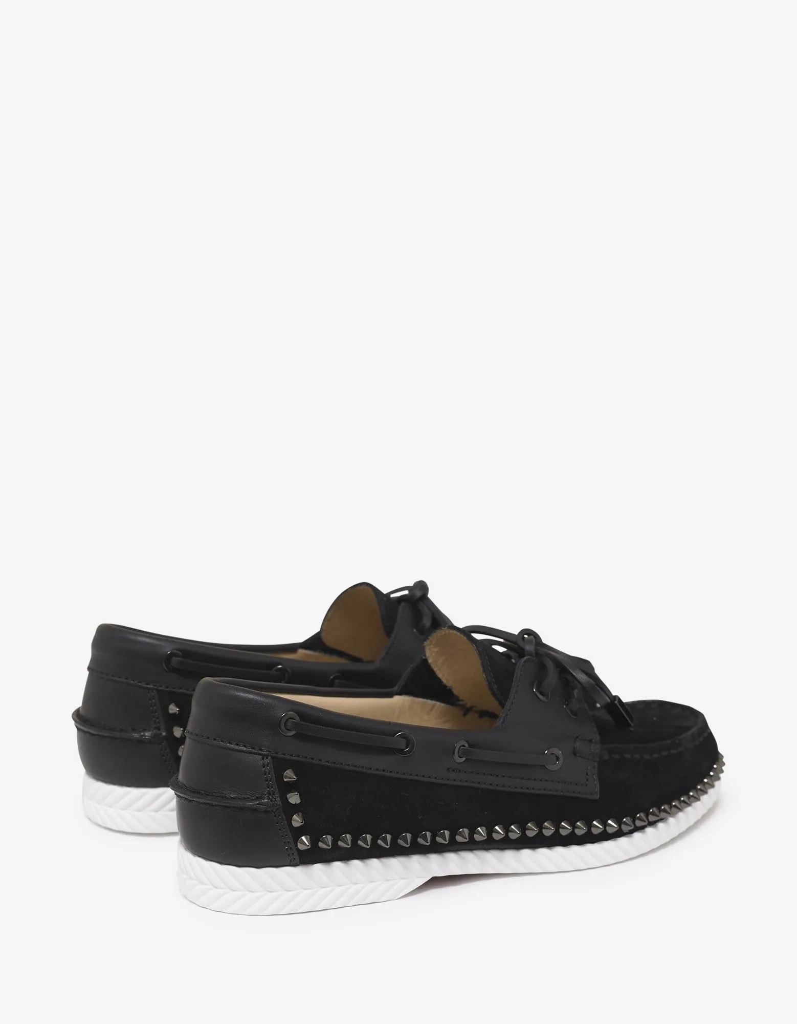 Christian Louboutin Steckel Flat Crosta Wax Boat Shoes -