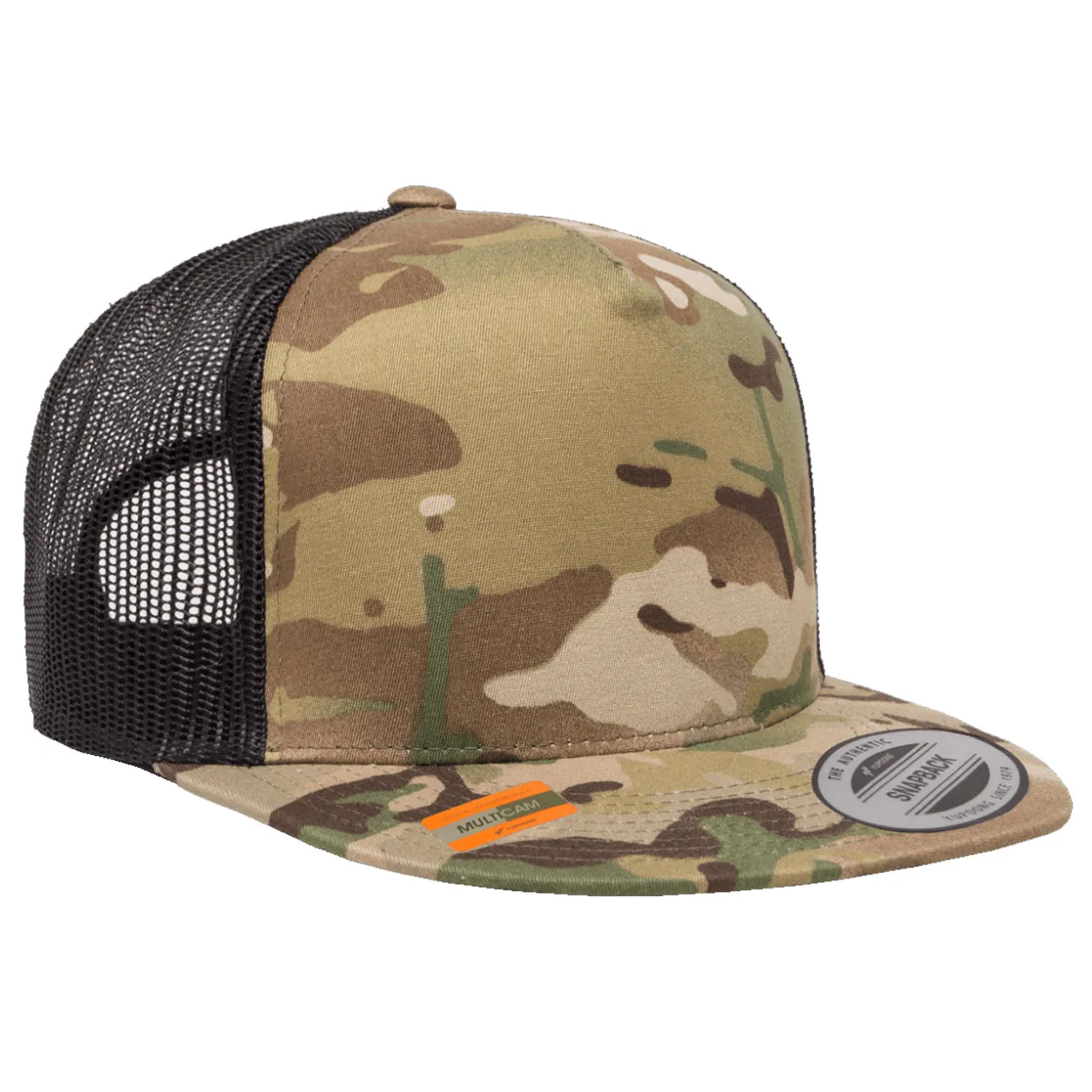 Flexfit Yupoong Classics Multicam Trucker Adjustable Snapback Cap