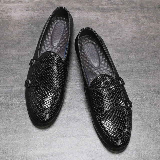 Italian Style Luxury Men Shoes Slip-On Formal Dress