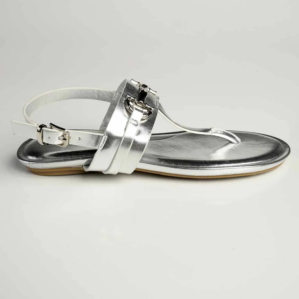 Madison Jayzee T-Bar Sandal - Silver