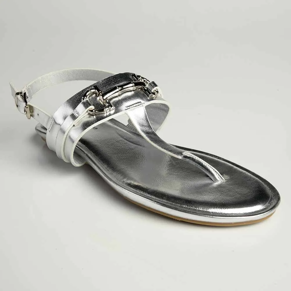 Madison Jayzee T-Bar Sandal - Silver