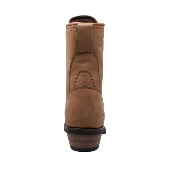 Men's 9" Tan Packer Leather Boots