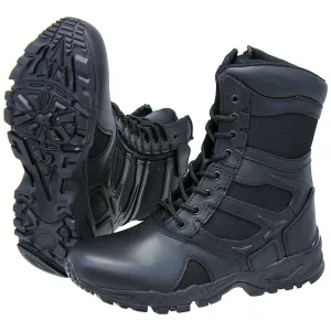 Men's Black Forced Entry Tactical  Boots w/Zipper #BM5358ZLK ()