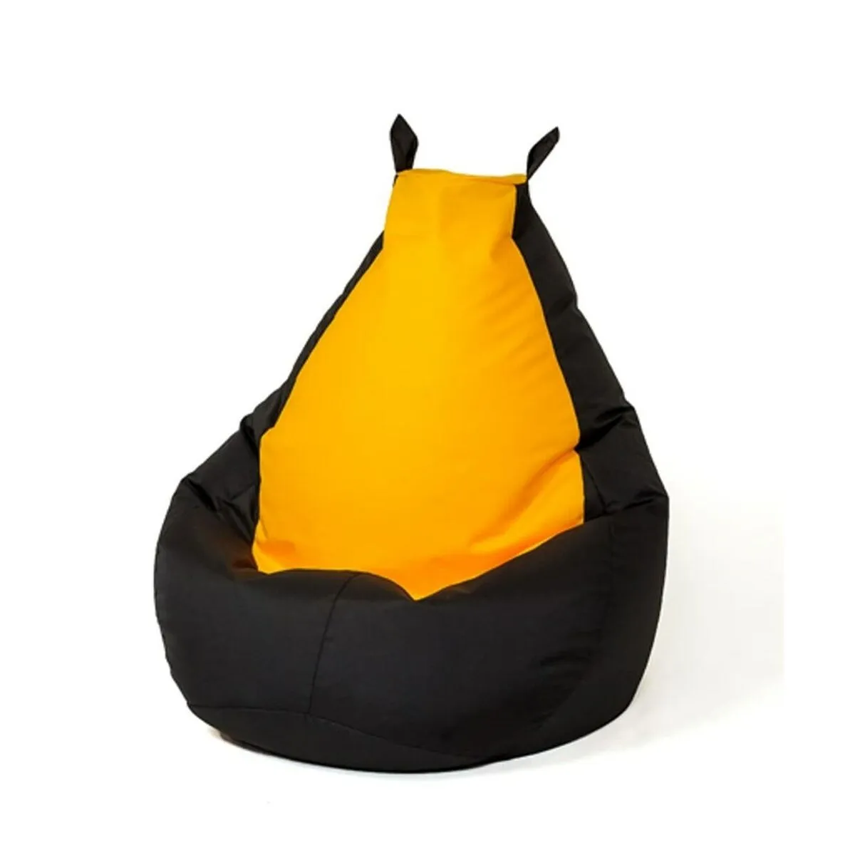 Pouffe GO GIFT Yellow Black Oxford 130 x 90 cm