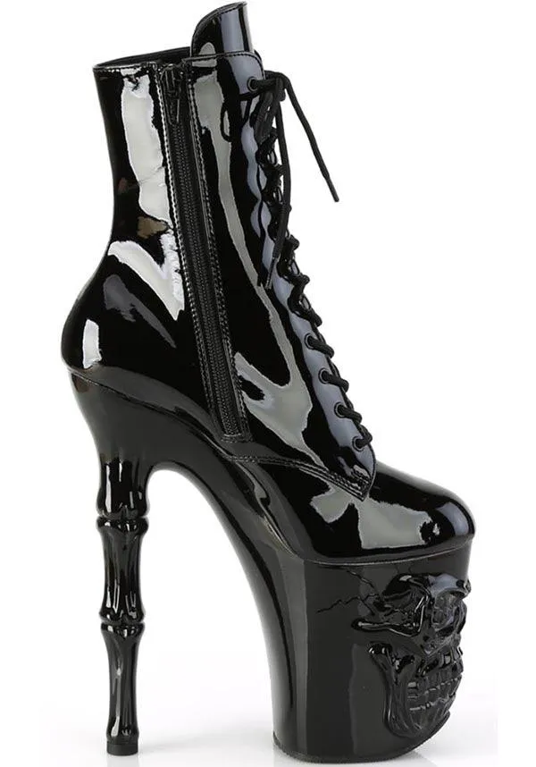 RAPTURE-1020 [Black Patent] | PLATFORM HEELS [PREORDER]