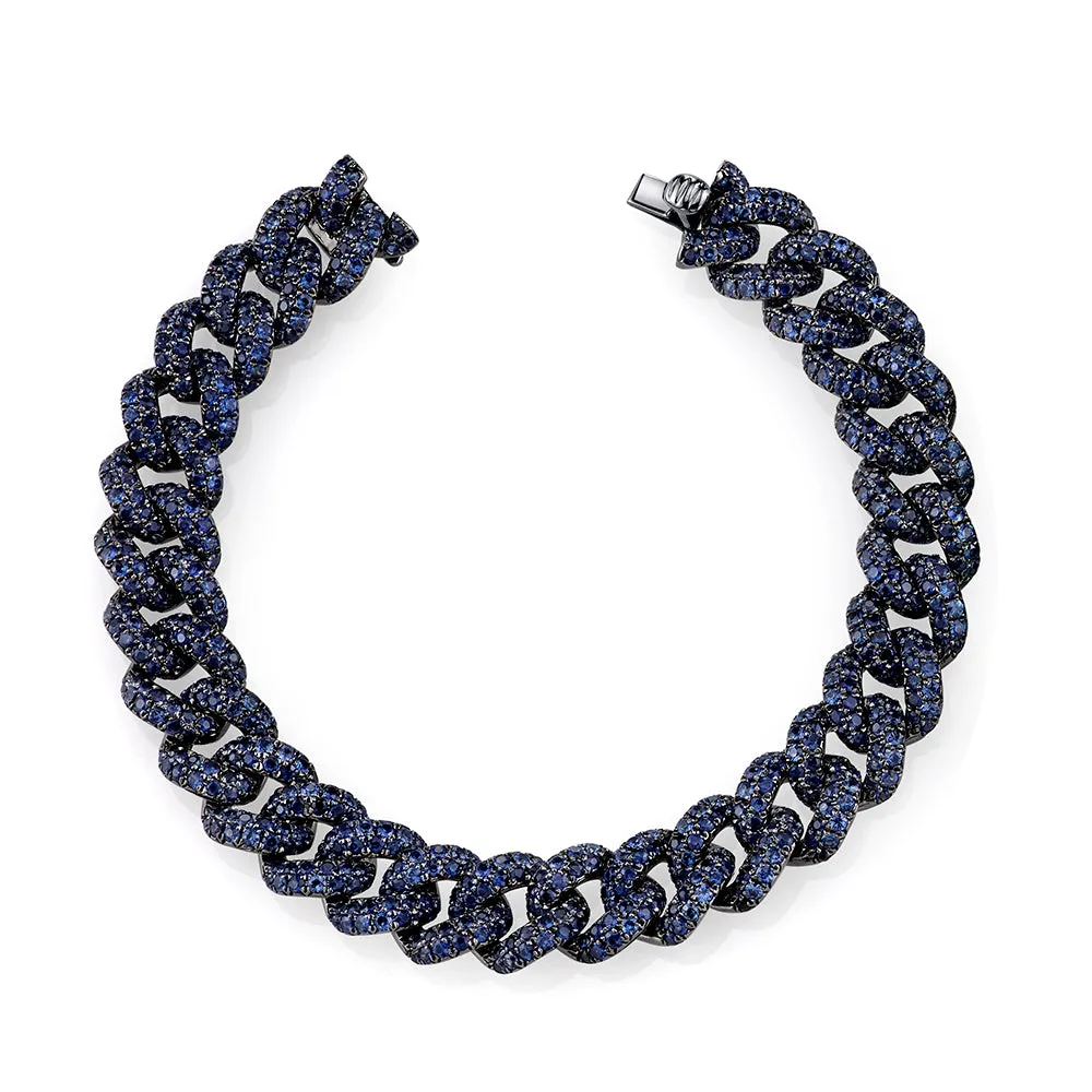 READY TO SHIP BLUE SAPPHIRE ESSENTIAL LINK BRACELET