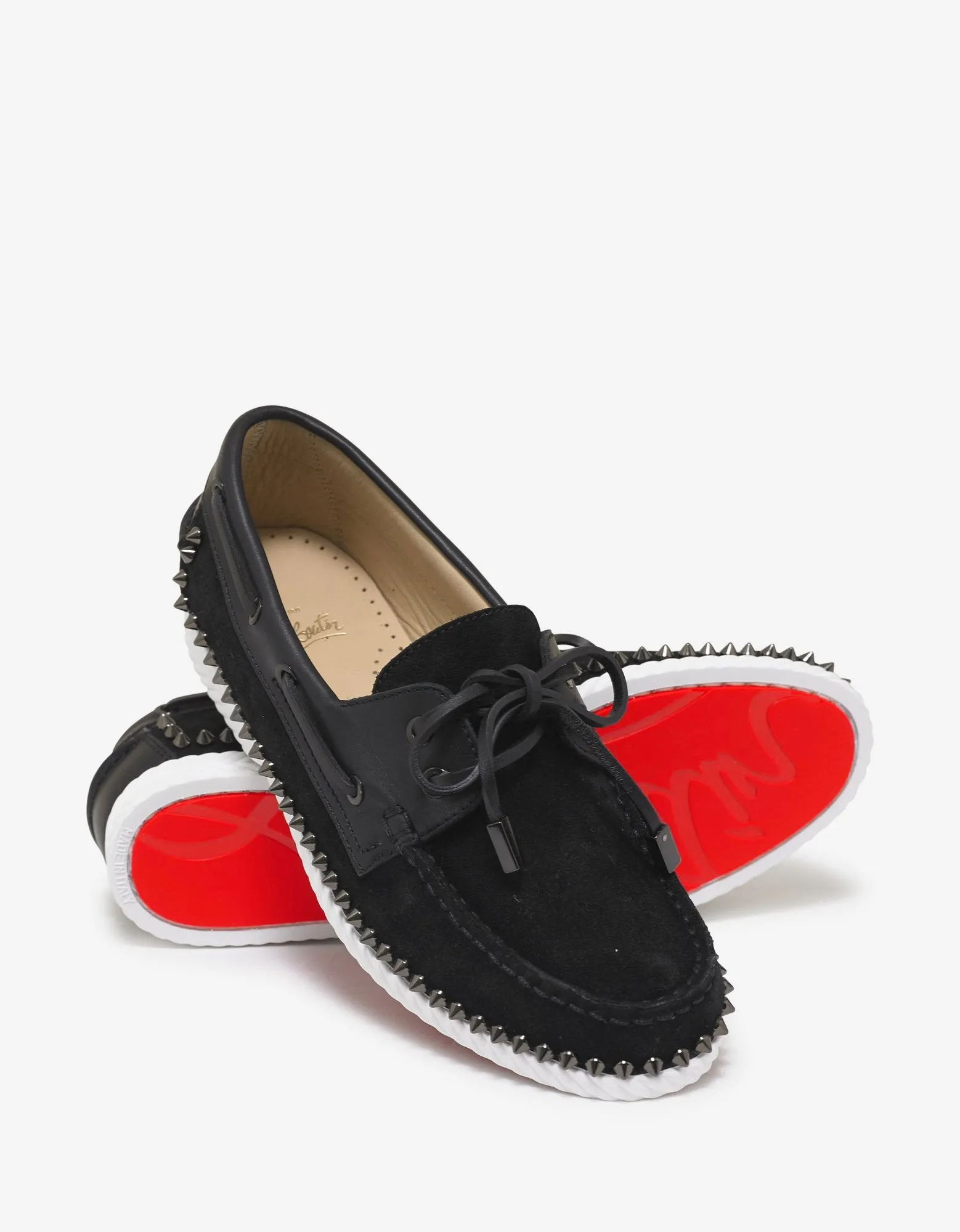 Steckel Flat Crosta Wax Boat Shoes