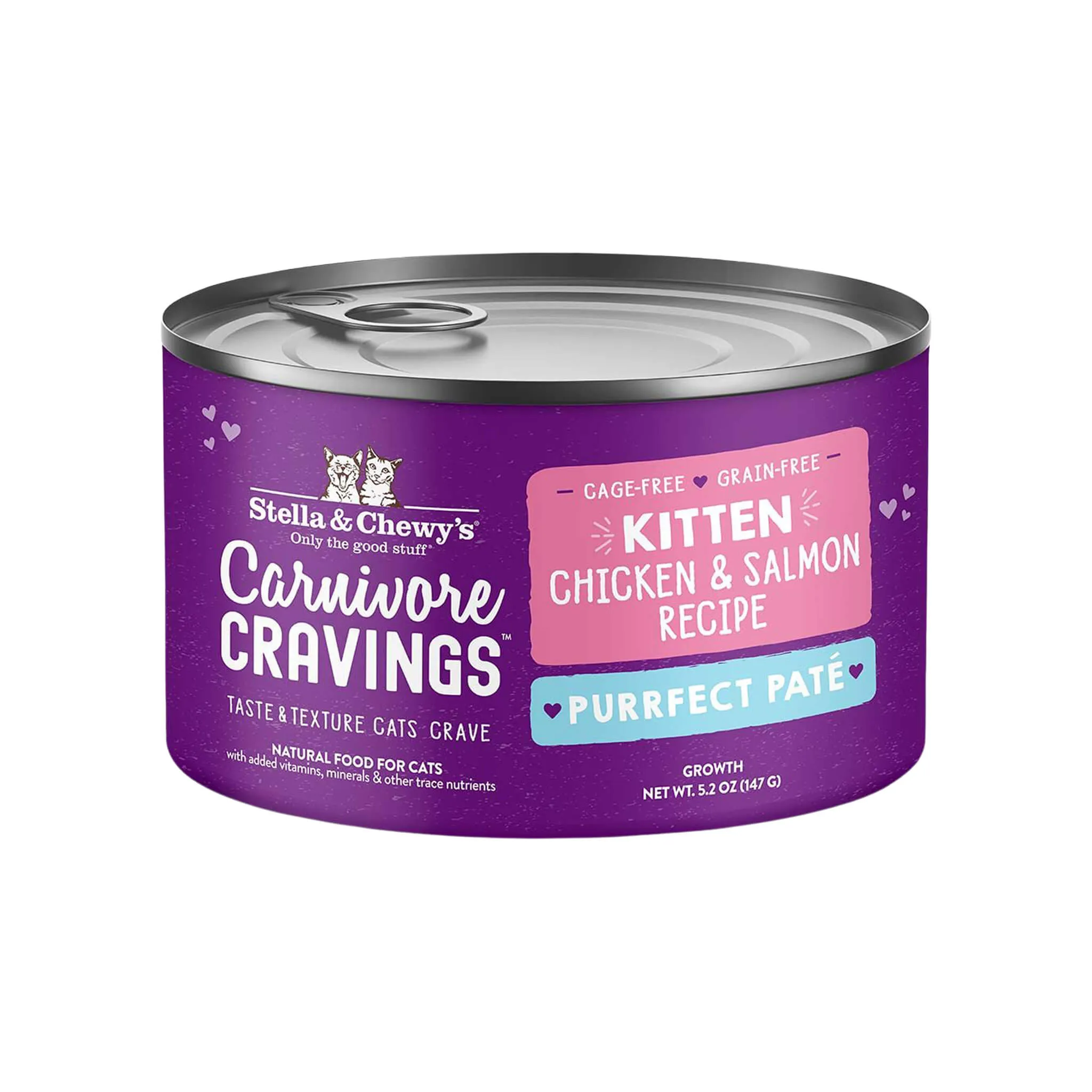 Stella & Chewy's Carnivore Craving Purrfect Pate Chicken & Salmon Kitten Wet Food