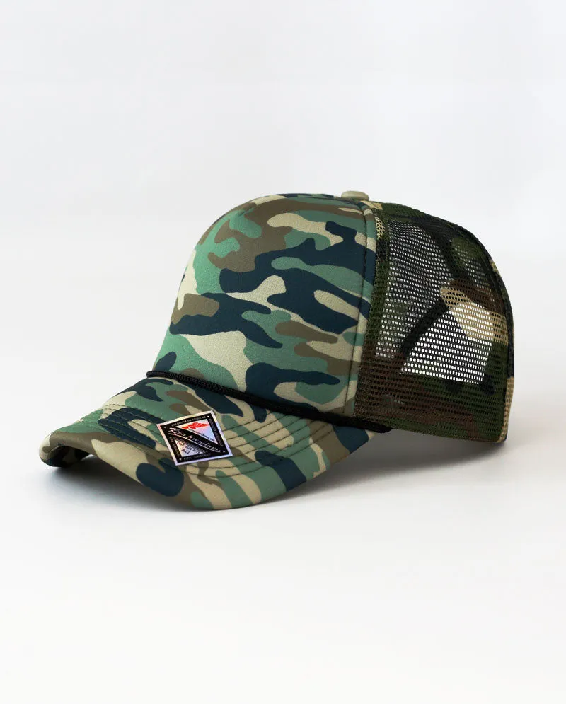 The Hat Depot - Sponge Basic One Color Trucker Cap