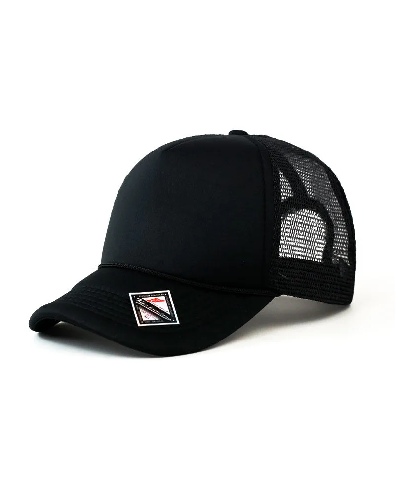 The Hat Depot - Sponge Basic One Color Trucker Cap