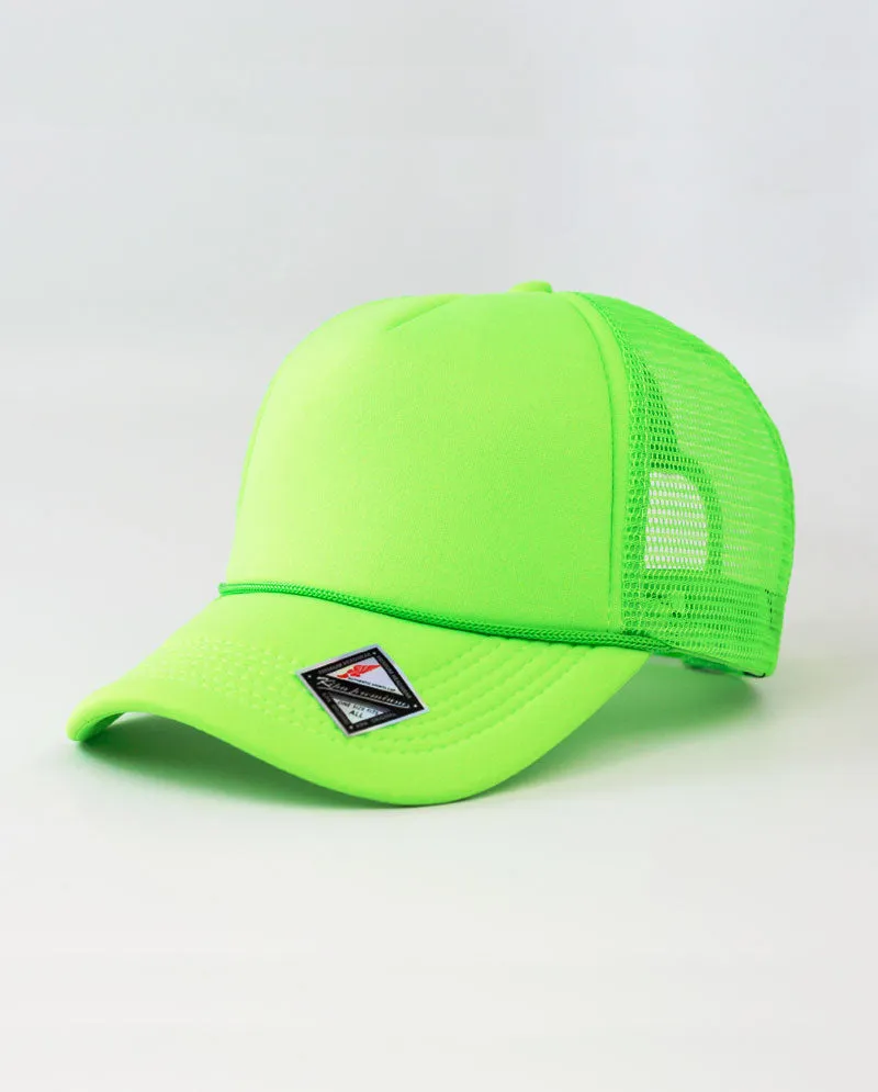 The Hat Depot - Sponge Basic One Color Trucker Cap