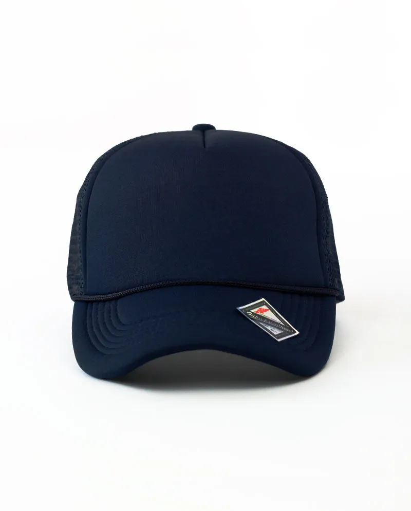 The Hat Depot - Sponge Basic One Color Trucker Cap