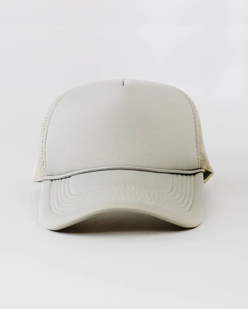 The Hat Depot - Sponge Basic One Color Trucker Cap