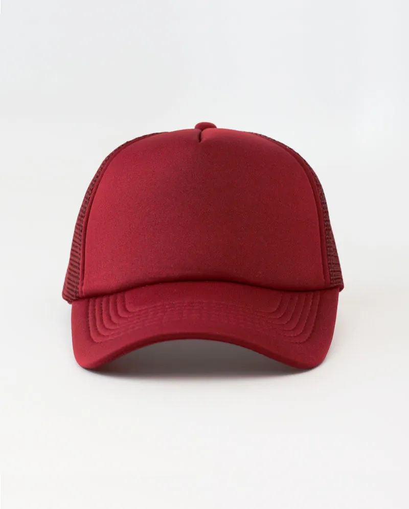 The Hat Depot - Sponge Basic One Color Trucker Cap