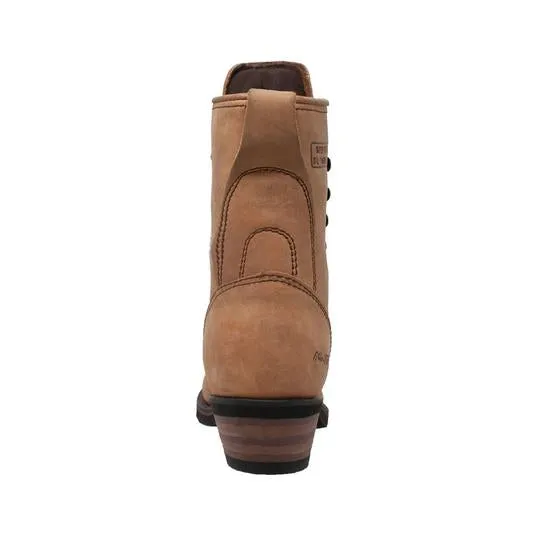 Women's 8" Packer Tan Leather Boots